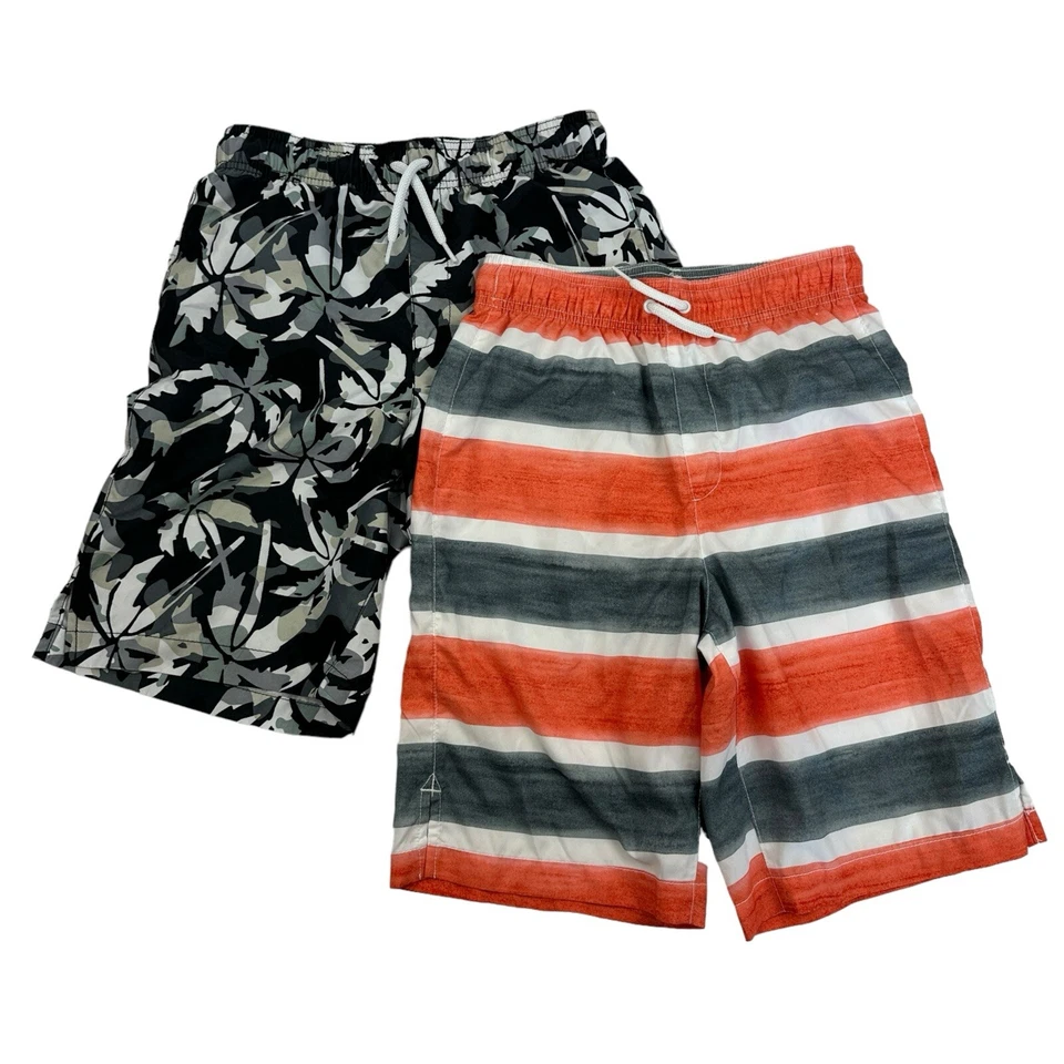 2 Bañadores Deportivos para Niños Palmera Rayas Cintura Elástica XL Foto 1 de 4