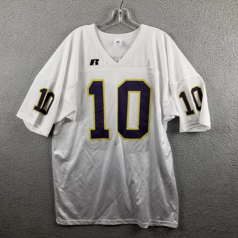 Vintage Washington Huskies Russell Jersey Adult XL White WU #10 Cover