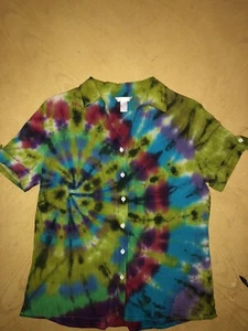 Whit Stag, Medium 8-10 Chartruese Button Shirt Stretchy Back - Bild 1 von 2