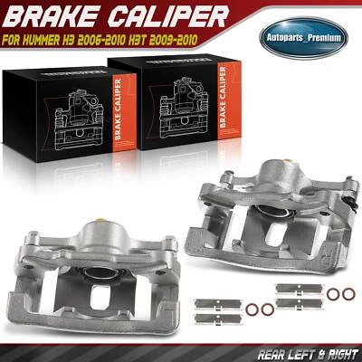 Par de pinzas de freno de disco traseras con soporte para Hummer H3 2006 2007 2008-2010 H3T Foto 1 de 4