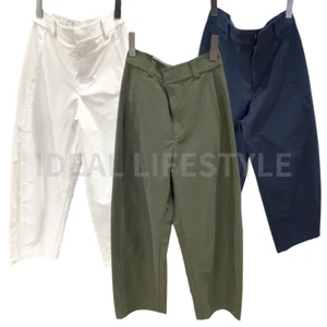 UNIQLO Jersey Barrel Pants S-3XL Off White/Olive/Navy Tapered Women 475344 NWT - Picture 1 of 13