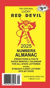 2025 The Original Lucky Red Devil Numbers Almanac - Picture 1 of 1