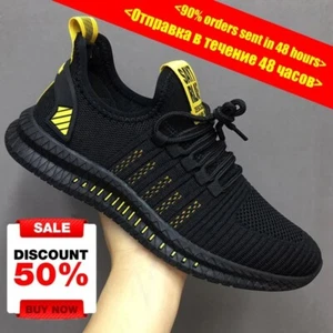 Lightweight Breathable Anti-slip Men's Running Shoes - Fashion Flexible Sneakers - Picture 1 of 10
