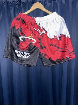 Pantalones Cortos Miami Heat 5 Pulgadas Costura Salpicadura - Talla: Grande Foto 1 de 3