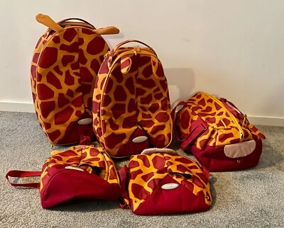Samsonite by Sammies 5tlg. Kinder Reise Koffer Trolley Rucksack Tasche Giraffe - Bild 1 von 4