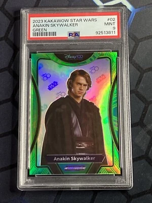 2023 Kakawow Phantom Star Wars Anakin Skywalker #PS-IGR-02 Green /20 PSA 9 - Image 1 of 2
