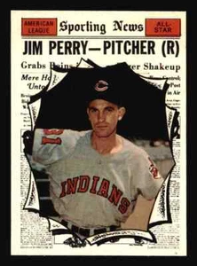 Jim Perry Topps #584 1961 - casi nuevo- como nuevo - Imagen 1 de 2