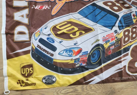 Dale Jarrett 2004 Yates Racing Flag NASCAR UPS Nextel Cup 33 1/2" x 57 1/2" Cover