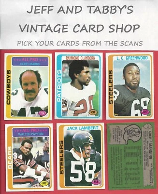 1978 TOPPS FOOTBALL 1-176  / SEE DROP DOWN MENU FOR CARD YOU WILL RECEIVE. - Image 1 of 4