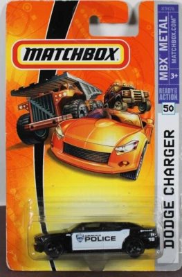 Matchbox Dodge Charger Police Car MTX Metal LQQK - Image 1 of 4