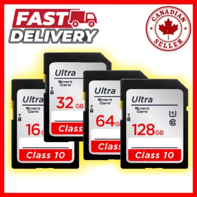 Ultra SD Card 16GB 32GB 64GB 128GB V10 Full Size High-Speed Flash Memory Card - Image 1 of 4