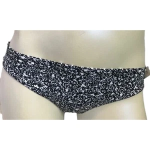 Victoria's Secret PINK Black & White Composition Cheeky Hipster Swim Bottom S - Picture 1 of 2