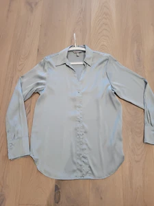 H&M Satin Bluse green Pastell grün Gr. S 36 - Bild 1 von 4