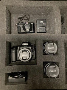 Used Canon 80D, Canon G7x MII, and EF Lenses (Sold Together)