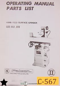 Chevalier FSG 612 und 618 Falke, Schleifer Betrieb und Teileliste Handbuch - Bild 1 von 4