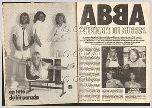1981 Document CHANTEUR GROUPE ABBA 2 pages - Imagen 1 de 1