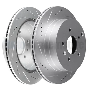 2PCS REAR DISCS BRAKE ROTORS FOR CHEVROLET EQUINOX 2007-2009 DRILL AND VENTED - Bild 1 von 12