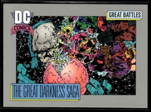 1992 Impel DC Comics Cosmic THE GREAT DARKNESS SAGA #161 Great Battles - Picture 1 of 2