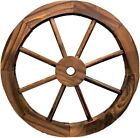 Vintage Wood Wagon Wheel 15.75" Western Patio Garden Yard Wall Decor