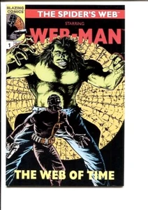 SPIDER'S WEB 1 NM HULK SPIDER-MAN PARODY 1991 - Picture 1 of 2