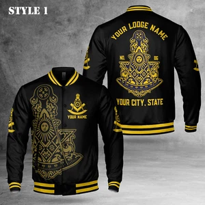 Personalized Name Past Master Freemasonry  3D Baseball Jacket S-5XL - Picture 1 of 8