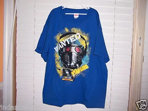 Marvel Guardians Of The Galaxy Blue T-Shirt Youth Size XL NWOT Wanted Star-Lord - Picture 1 of 4