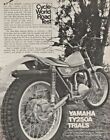 1974 Yamaha TY250A Testfahrten - 5 Seiten Vintage Motorrad Straße Test Artikel