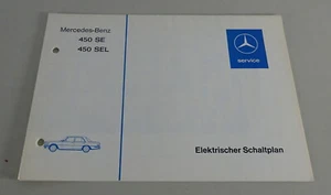 Elektrischer Schaltplan Mercedes W116 450 SE / SEL Einspritzer Stand 08/1973 - Bild 1 von 1
