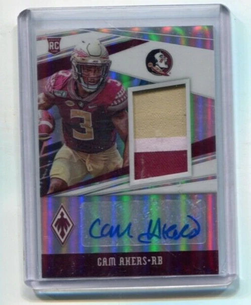 2020 Chronicles Phoenix - CAM AKERS - Autograph 3 Color Patch  FLORIDA STATE /99 - Image 1 of 1