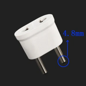1x Small Travel US USA To EU Europe Charger Wall AC Power Plug Adapter Converter - Bild 1 von 12