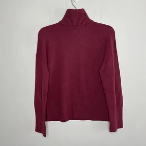 J CREW Turtleneck Sweater Women XXS Burgundy Wool-Blend NEW Supersoft Yarn BD143 - Picture 1 of 10