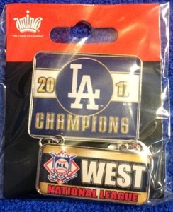 2017 DODGERS National League West Champions Dangler Pin - Picture 1 of 1