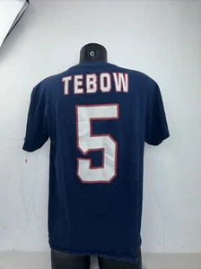 NFL Team Apparel New England Patriots Mens Medium Tim Tebow Jersey T Shirt EUC - Picture 1 of 8