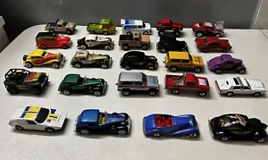 Vintage Diecast Hot Wheels Matchbox Lot 70s 80s Bugatti Red Rider Chevy Sedan - Picture 1 of 8