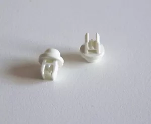 PLAYMOBIL (4115) SYSTEMx - Lot de 2 Clips Blanc Attaches Murales - Imagen 1 de 1