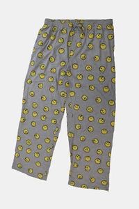 Mad Engine Mens Big & Tall Smile Face Gray Lounge Pajama Pants NWT XLT - Picture 1 of 7