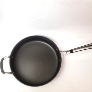 Calphalon Harteloxierte Pfanne Bratpfanne 10 1/4" Dual Edelstahl mit Silikongriffen - Bild 1 von 5