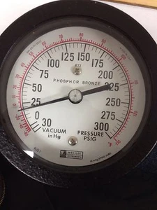 WEKSLER BQ13-PF0SRWXX 3-1/2" REGAL GAUGE RANGE 0/30 1/4NPT  - Picture 1 of 6