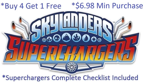 *Buy 4=1Free Skylanders SuperChargers Complete UR Set w Checklist*$6.98Minimum👾 Cover