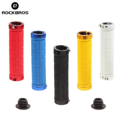 ROCKBROS MTB Bicycle Cycling Handlerbar Grips Anti-Slip Rubber Bike Grips A Pair - image 1 of 4