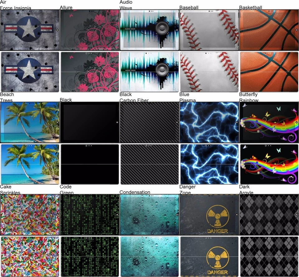 Choose Any 1 Vinyl Decal/Skin for Microsoft Surface 3 Pro - Free US Shipping! - Image 1 of 4