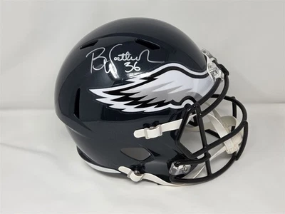 Подписанный полноразмерный шлем EAGLES BRIAN WESTBROOK BECKETT с сертификатом подлинности - Изображение 1 из 4