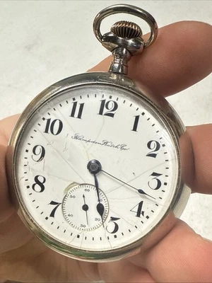 WORKING Antique 1907 Hampden Champion Model 3 18S / 7J Open Face Pocket Watch - Image 1 of 4