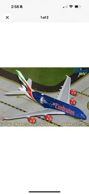 Parceiro oficial da NBA GeminiJets 1:400 A380-800 Emirates Airlines - Imagem 1 de 4
