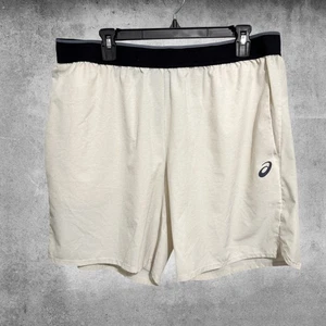 Asics Herren Icon 7" Zoll beige Sportshorts leicht atmungsaktiv XL - Bild 1 von 4