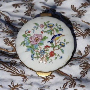 Vinyage AYNSLEY Trinket/Pill/Ring Box Pembroke Fine English Bone China 4" Round - Picture 1 of 12