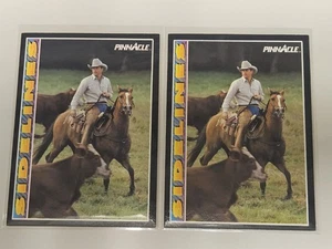 (2) Lote de tarjetas Pinnacle Sidelines 1992 Nolan Ryan #294 Texas Rangers - Imagen 1 de 2