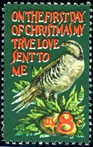 EFO 1445 "CHRISTMAS" -- ALL LETTERS HAVE WHITE FROST AT BOTTOM. - Picture 1 of 1
