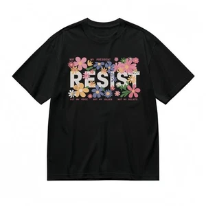 Women's Fashion Comfy Classic T-Shirt Colorful Petal Mandala Pattern Art Tee - Picture 1 of 6