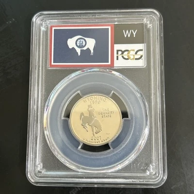 2007 S PCGS PR69DCAM WYOMING STATE QUARTER - Image 1 of 4